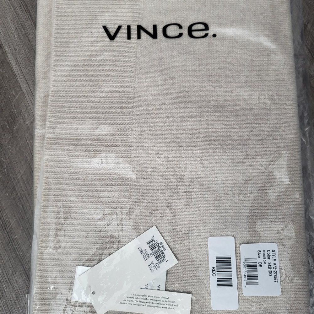 Vince Wool Cashmere Scarf - New in Bag w/Tags
